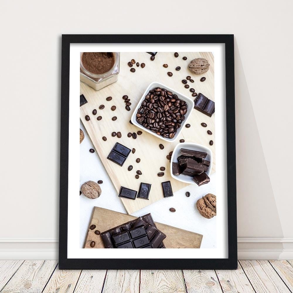 Glezna melnā rāmī - Coffee Mess Home Trends