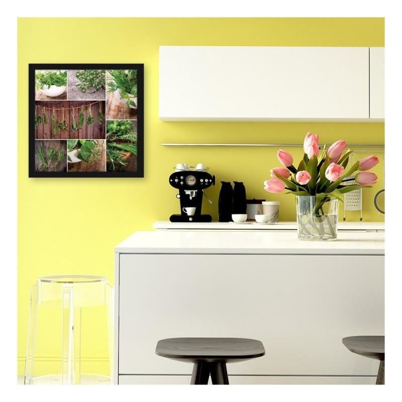 Glezna melnā rāmī - Collected herbs Home Trends