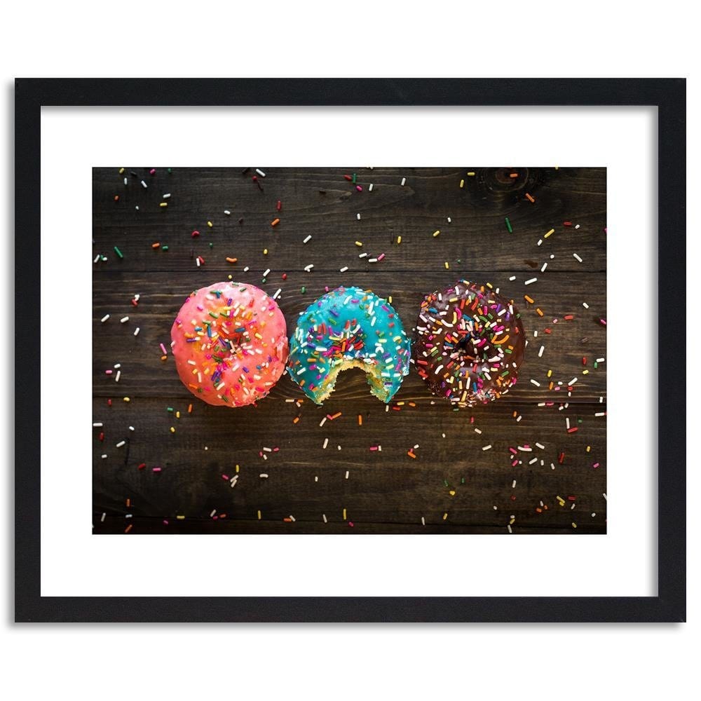 Glezna melnā rāmī - Colored Donat Home Trends