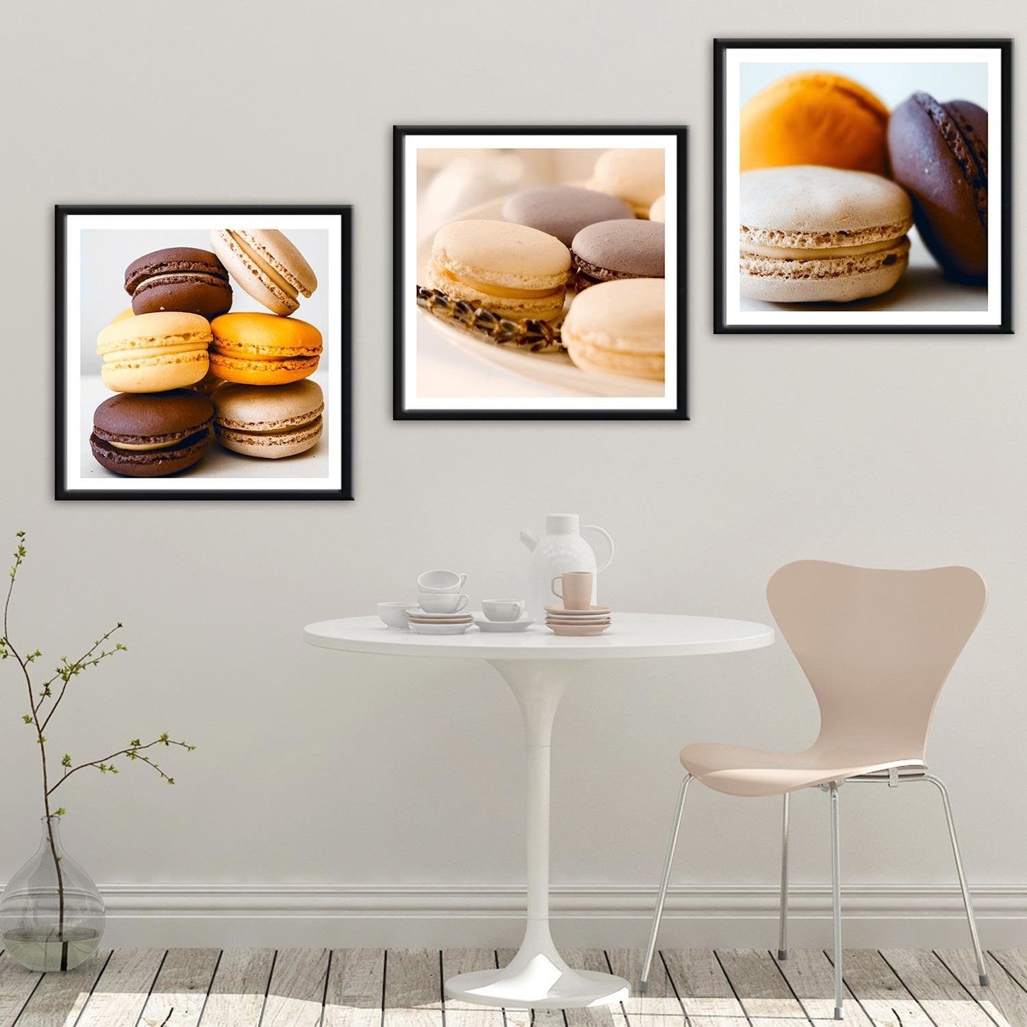 Glezna melnā rāmī - Colored Macaroons 2 Home Trends