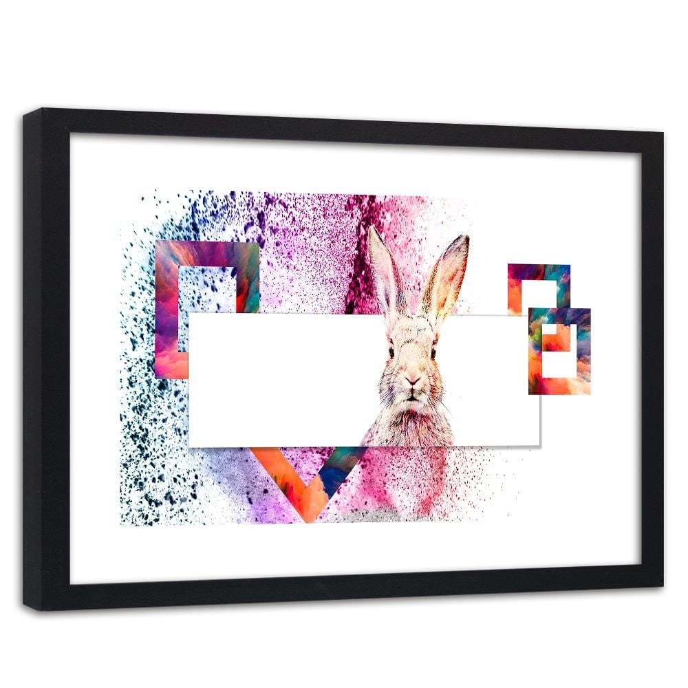 Glezna melnā rāmī - Colored Rabbit Home Trends