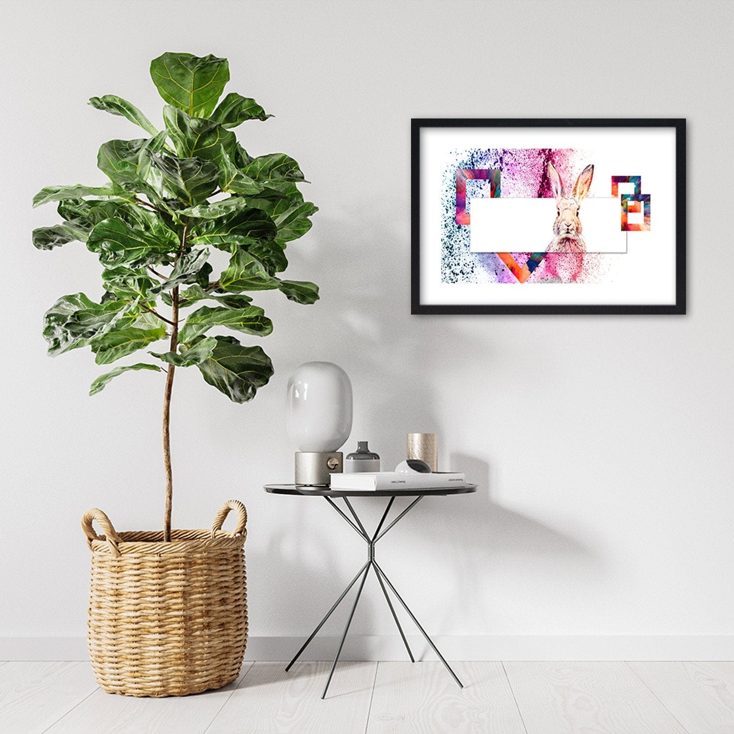 Glezna melnā rāmī - Colored Rabbit Home Trends