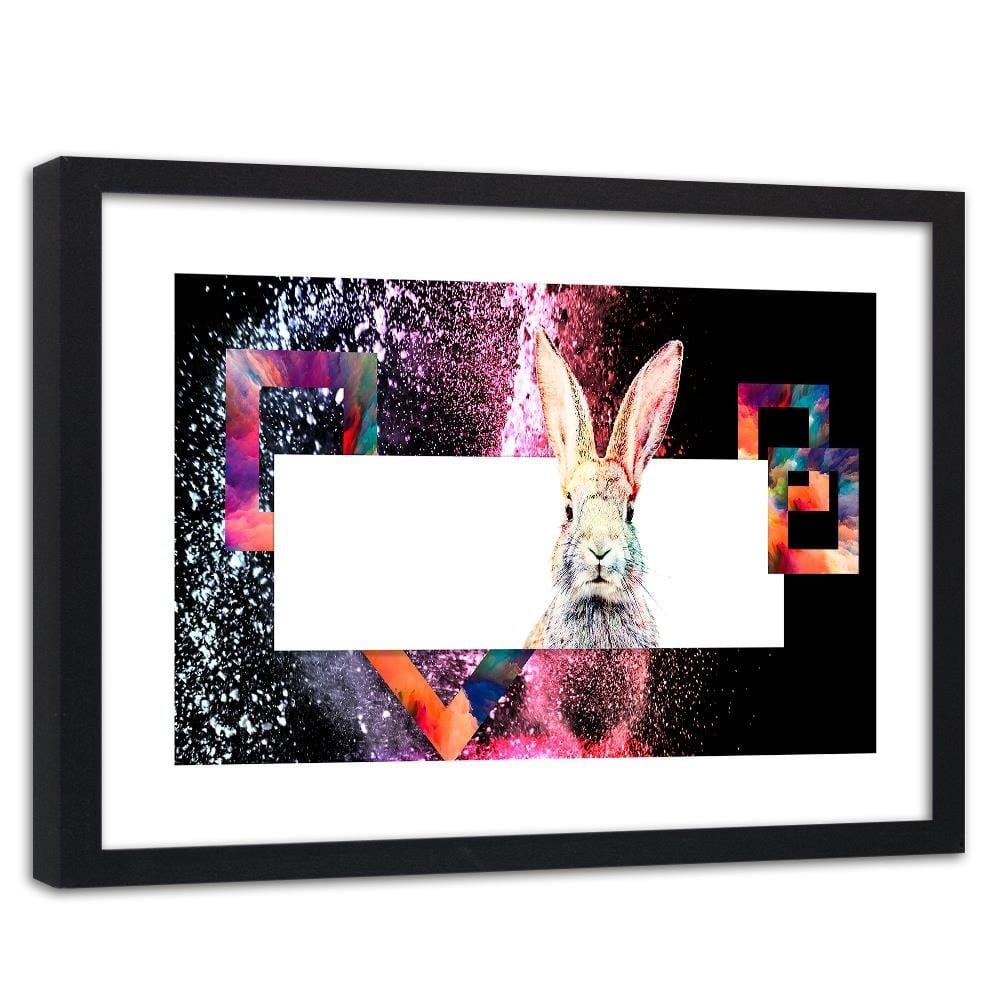 Glezna melnā rāmī - Colored Rabbit Home Trends