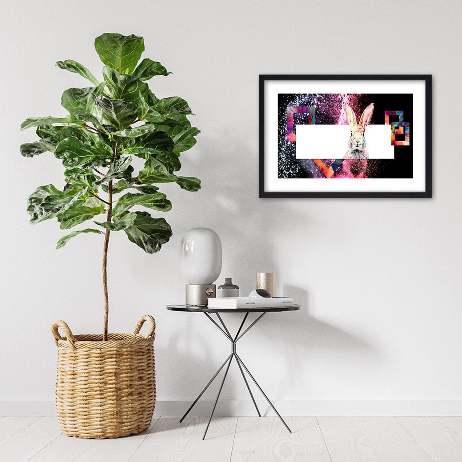 Glezna melnā rāmī - Colored Rabbit Home Trends