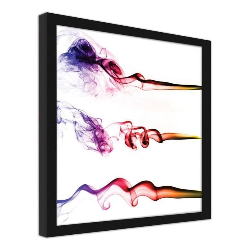 Glezna melnā rāmī - Colourful smoke Home Trends