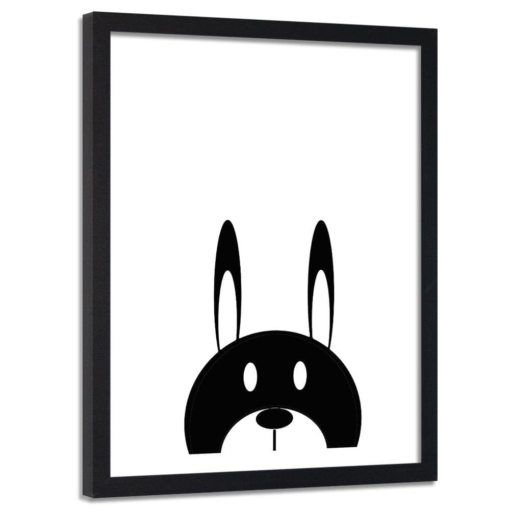 Glezna melnā rāmī - Contrast Hare Home Trends