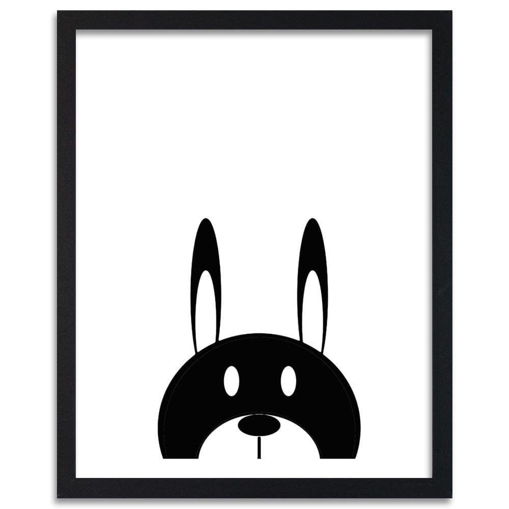 Glezna melnā rāmī - Contrast Hare Home Trends