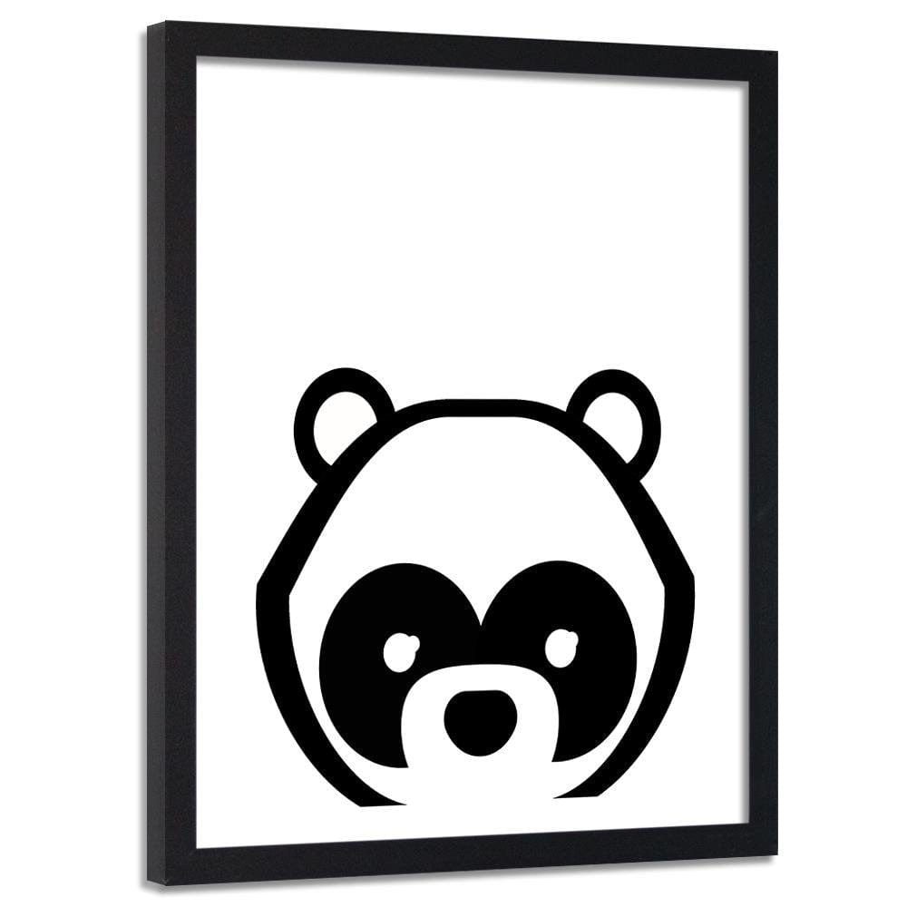 Glezna melnā rāmī - Contrast Panda Home Trends