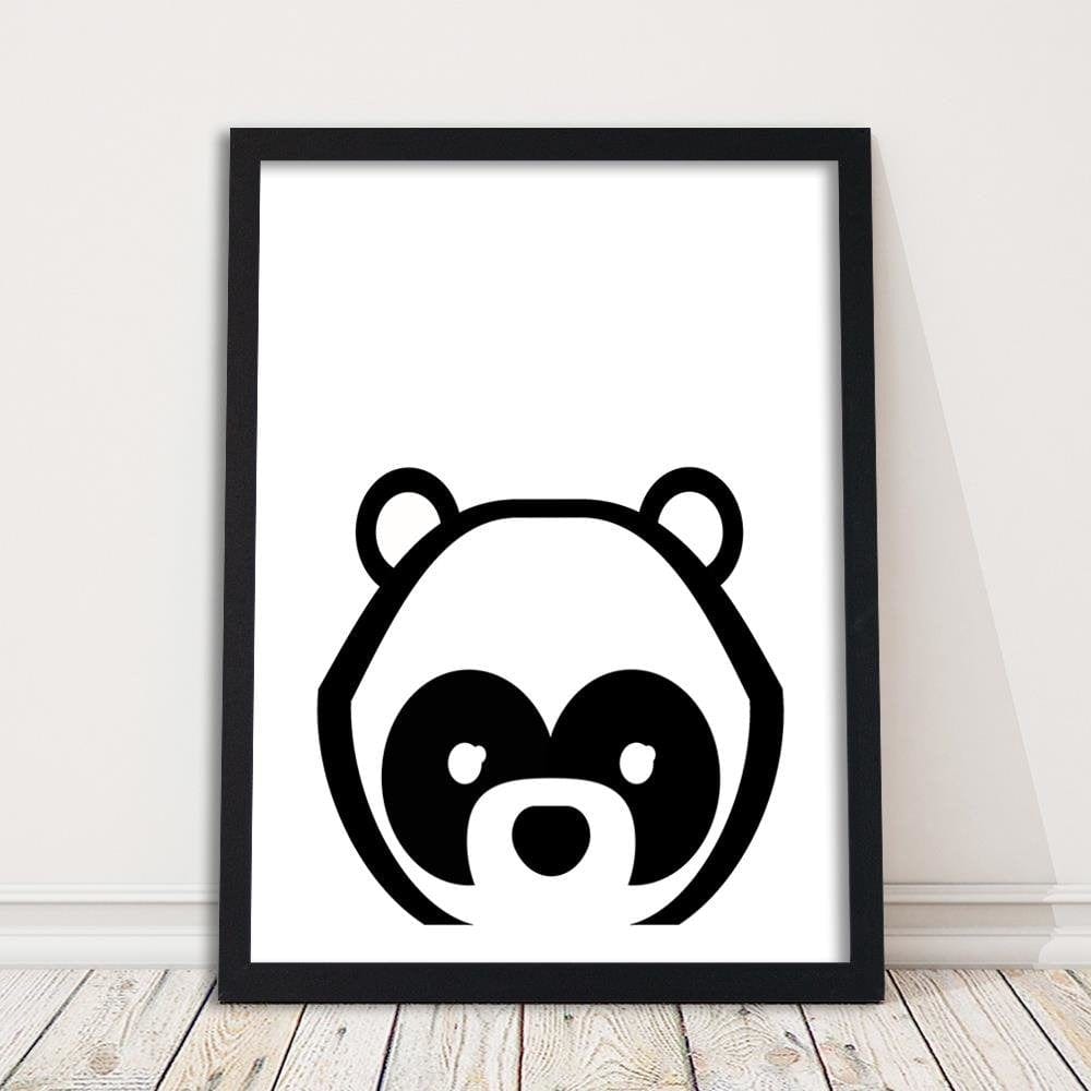 Glezna melnā rāmī - Contrast Panda  Home Trends