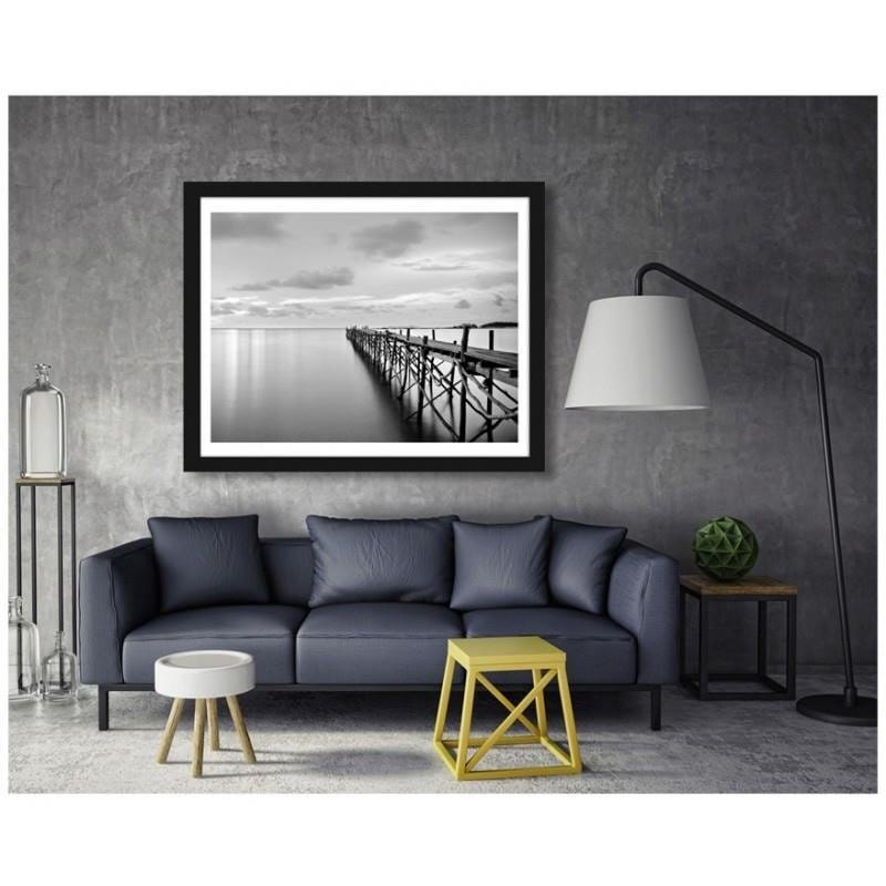 Glezna melnā rāmī - Cord on the pier Home Trends
