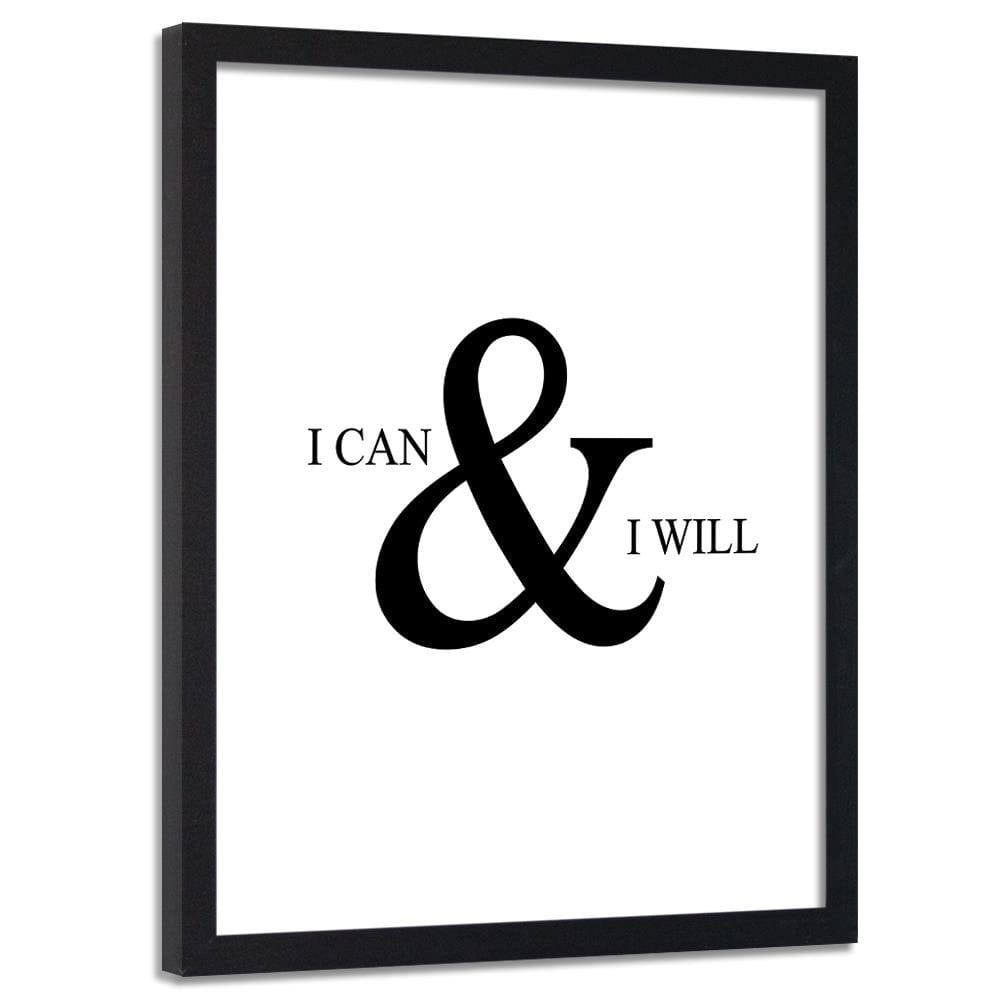 Glezna melnā rāmī - Cover - I Can Do Anything Home Trends