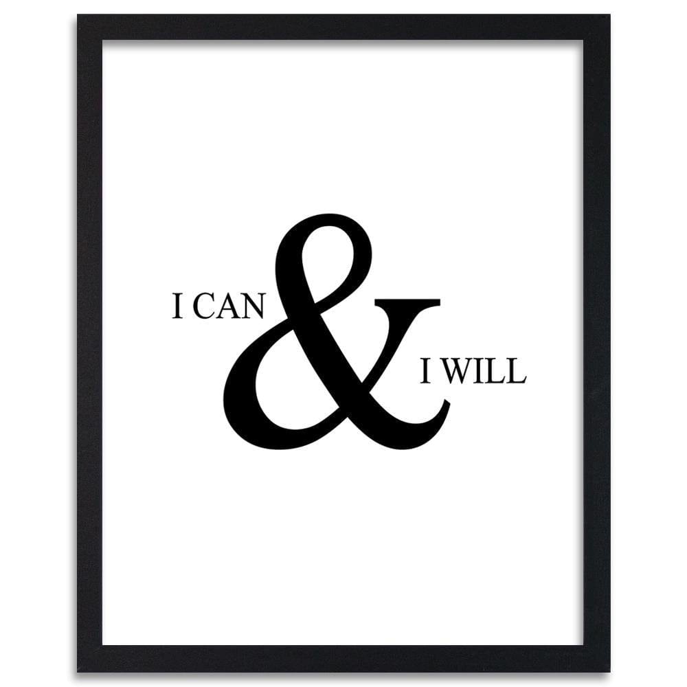 Glezna melnā rāmī - Cover - I Can Do Anything Home Trends
