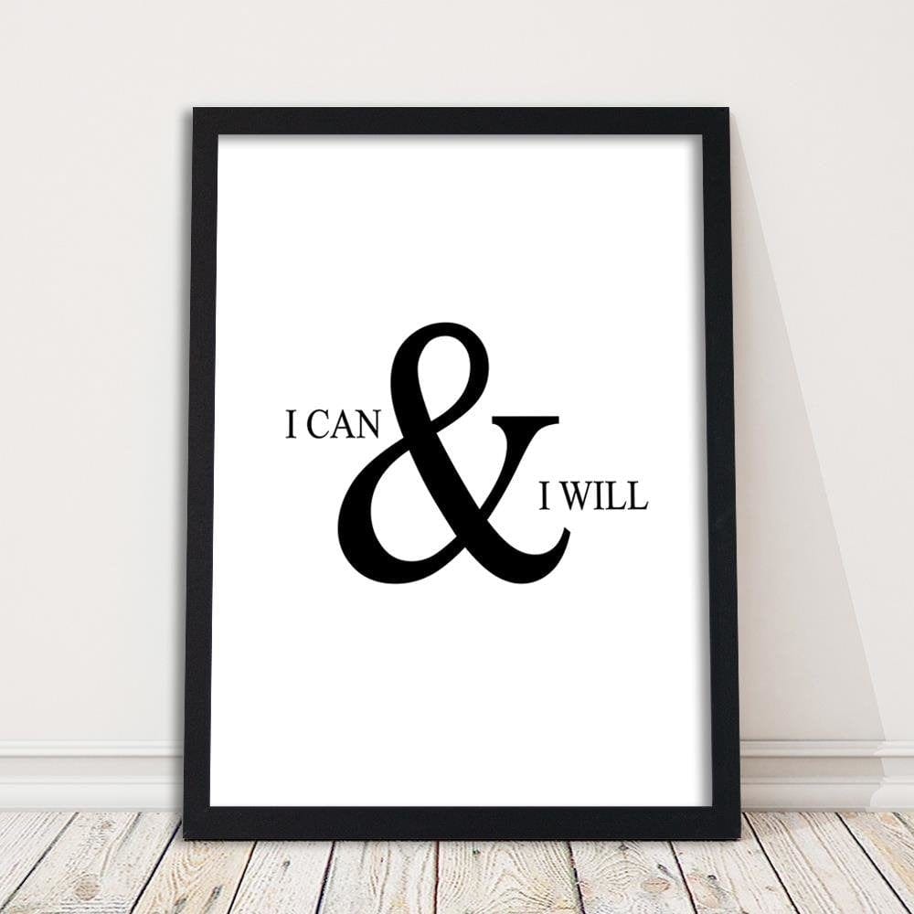 Glezna melnā rāmī - Cover - I Can Do Anything Home Trends