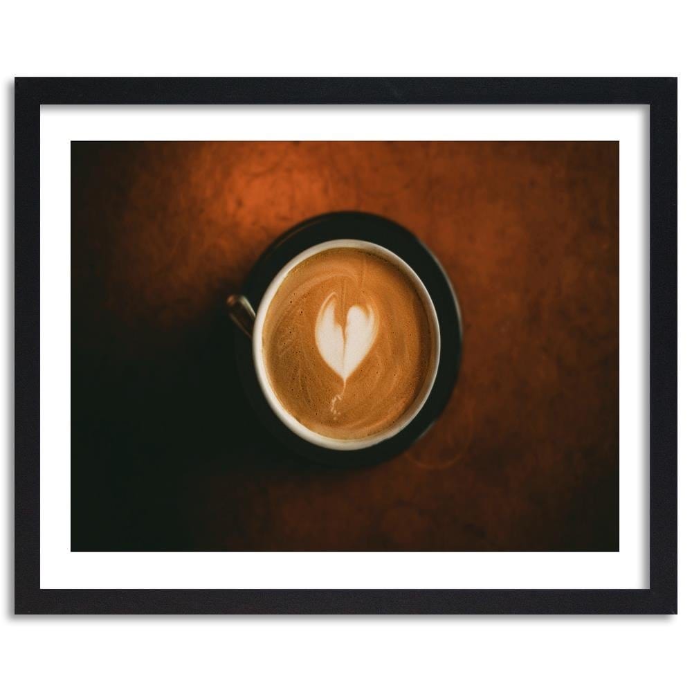 Glezna melnā rāmī - Cup Of Coffee Home Trends