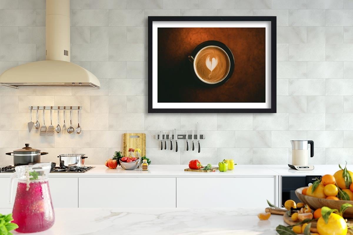 Glezna melnā rāmī - Cup Of Coffee Home Trends