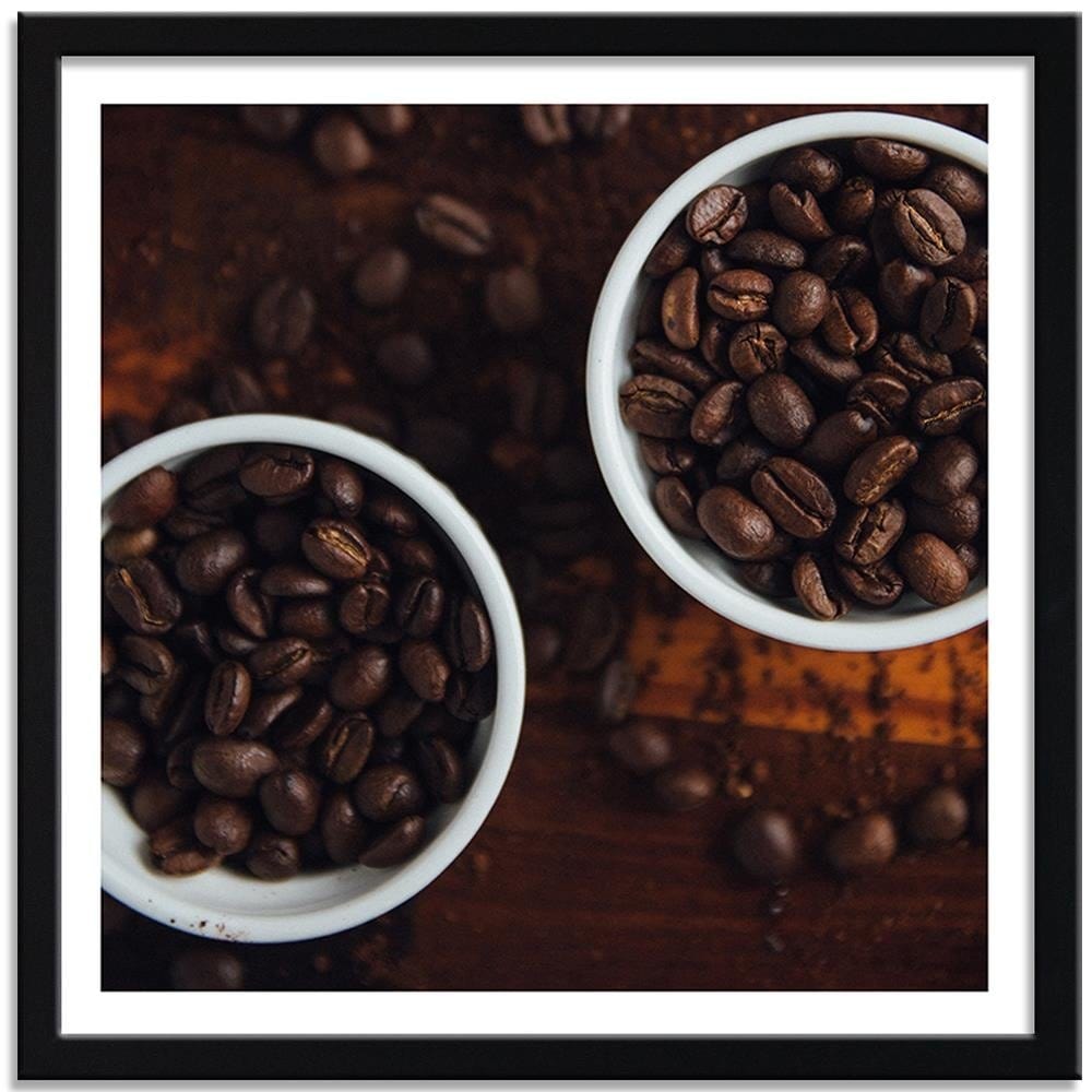 Glezna melnā rāmī - Cups Full Of Coffee Home Trends