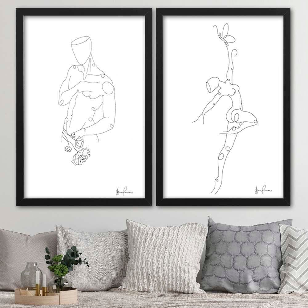Glezna melnā rāmī - Dancer Home Trends