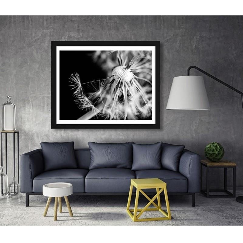 Glezna melnā rāmī - Dandelion 2 Home Trends