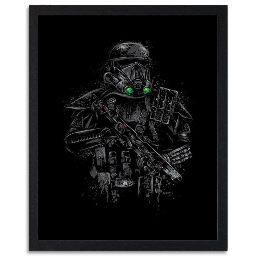 Glezna melnā rāmī - Death Trooper Black Home Trends