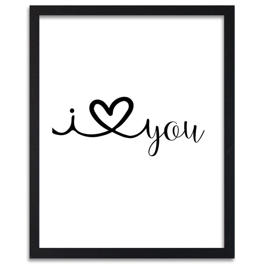 Glezna melnā rāmī - Declaration Of Love Home Trends