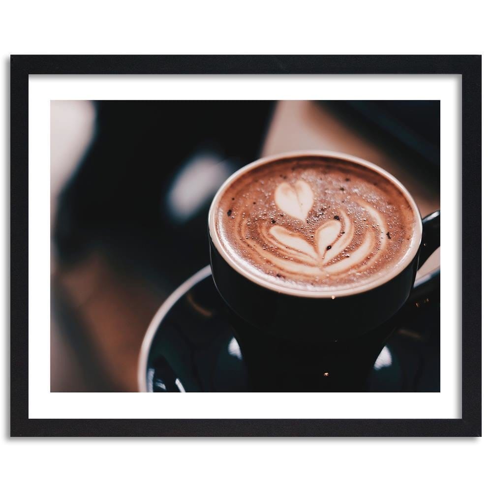 Glezna melnā rāmī - Decoration Coffee Home Trends