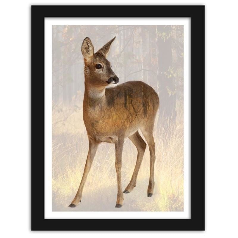 Glezna melnā rāmī - Deer Home Trends