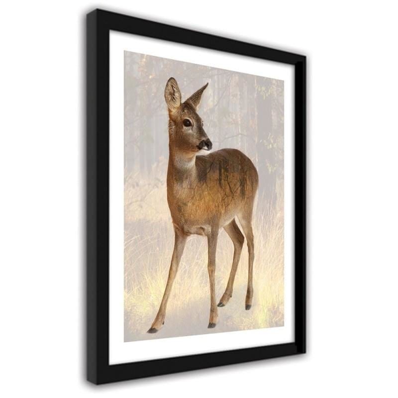 Glezna melnā rāmī - Deer Home Trends