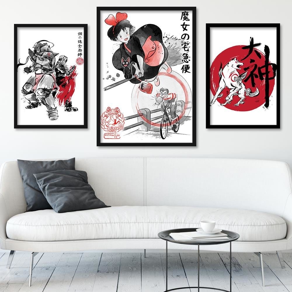 Glezna melnā rāmī - Delivery Service Red Home Trends