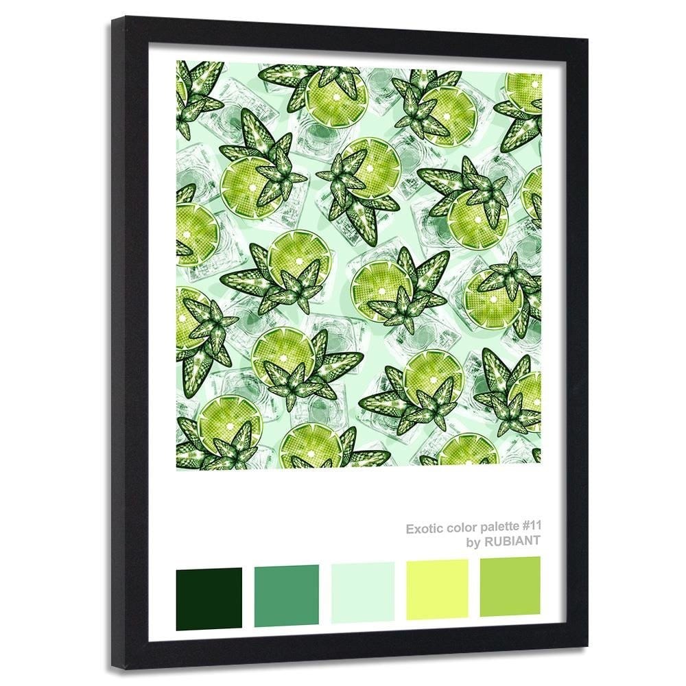 Glezna melnā rāmī - Digital Art Green Home Trends