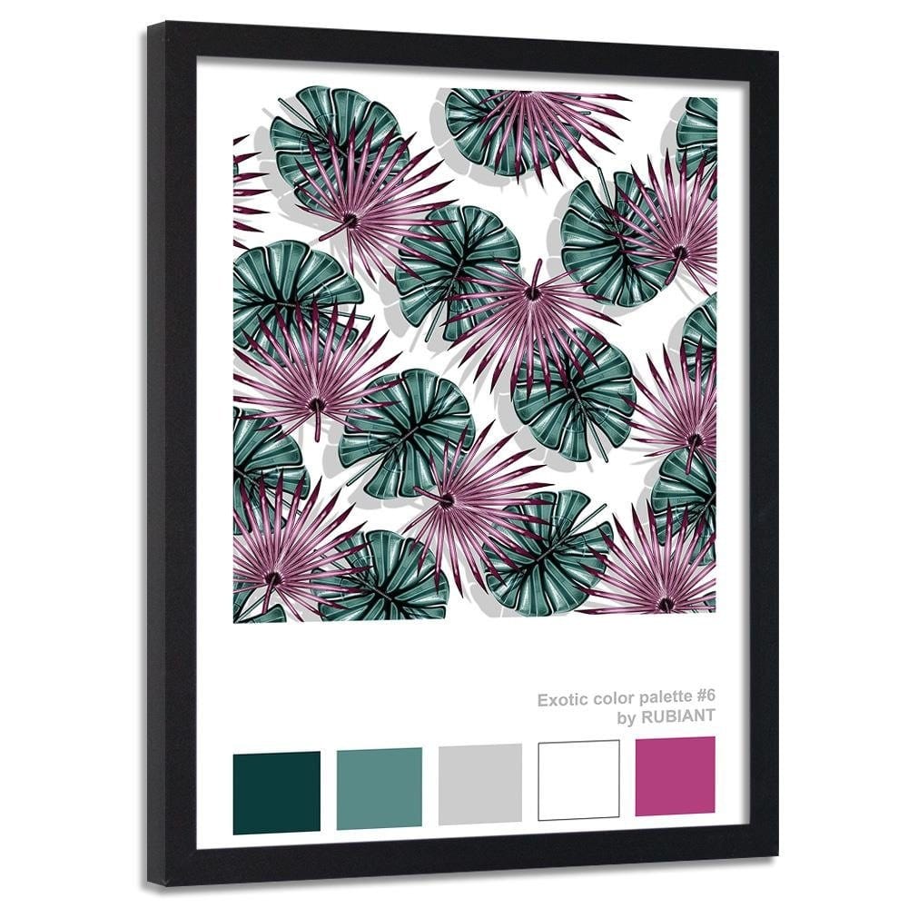 Glezna melnā rāmī - Digital Art Purple Home Trends