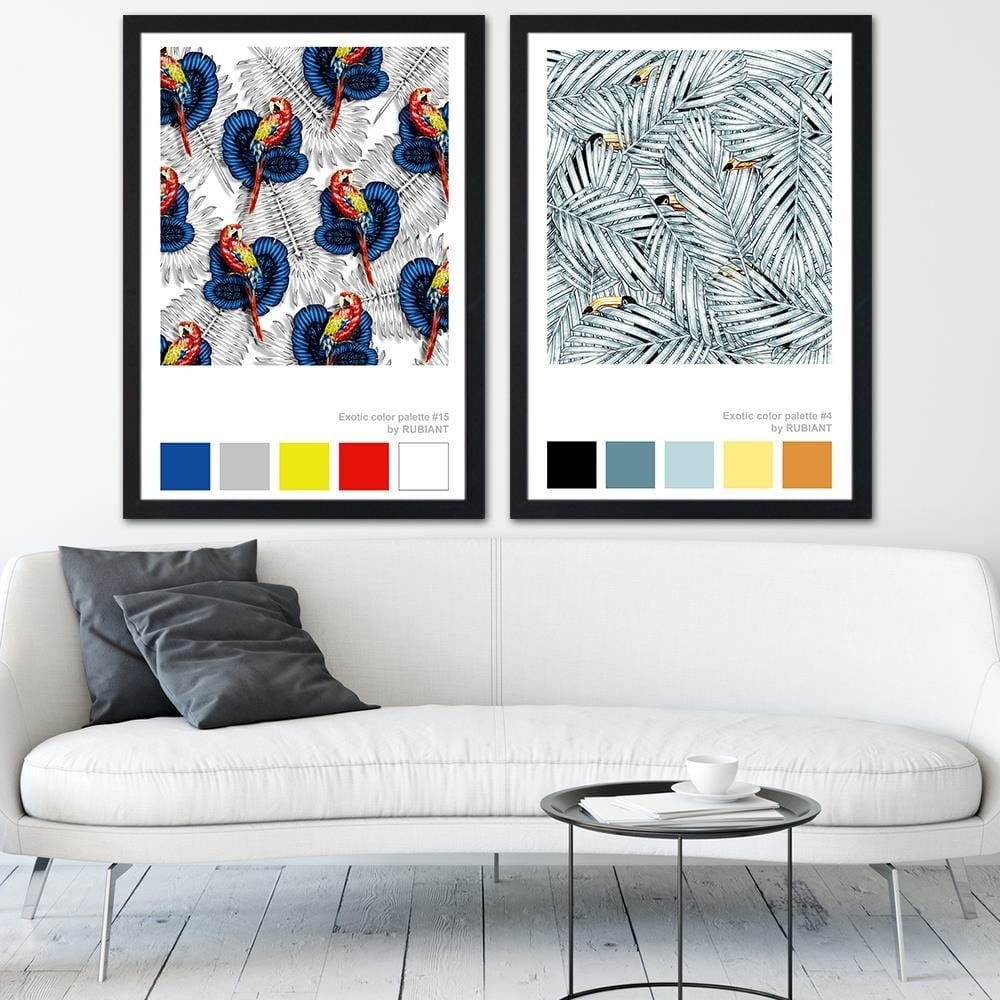 Glezna melnā rāmī - Digital Art White Home Trends