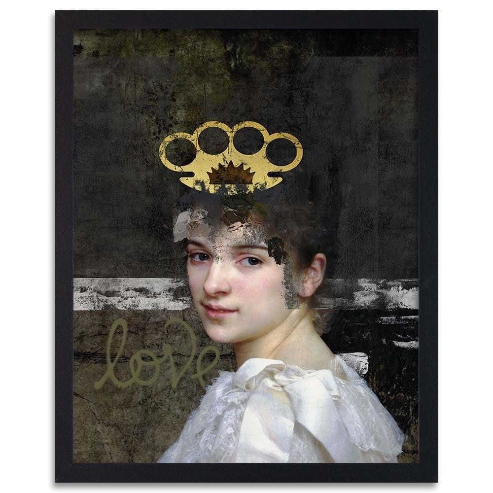 Glezna melnā rāmī - Digital Collage Home Trends