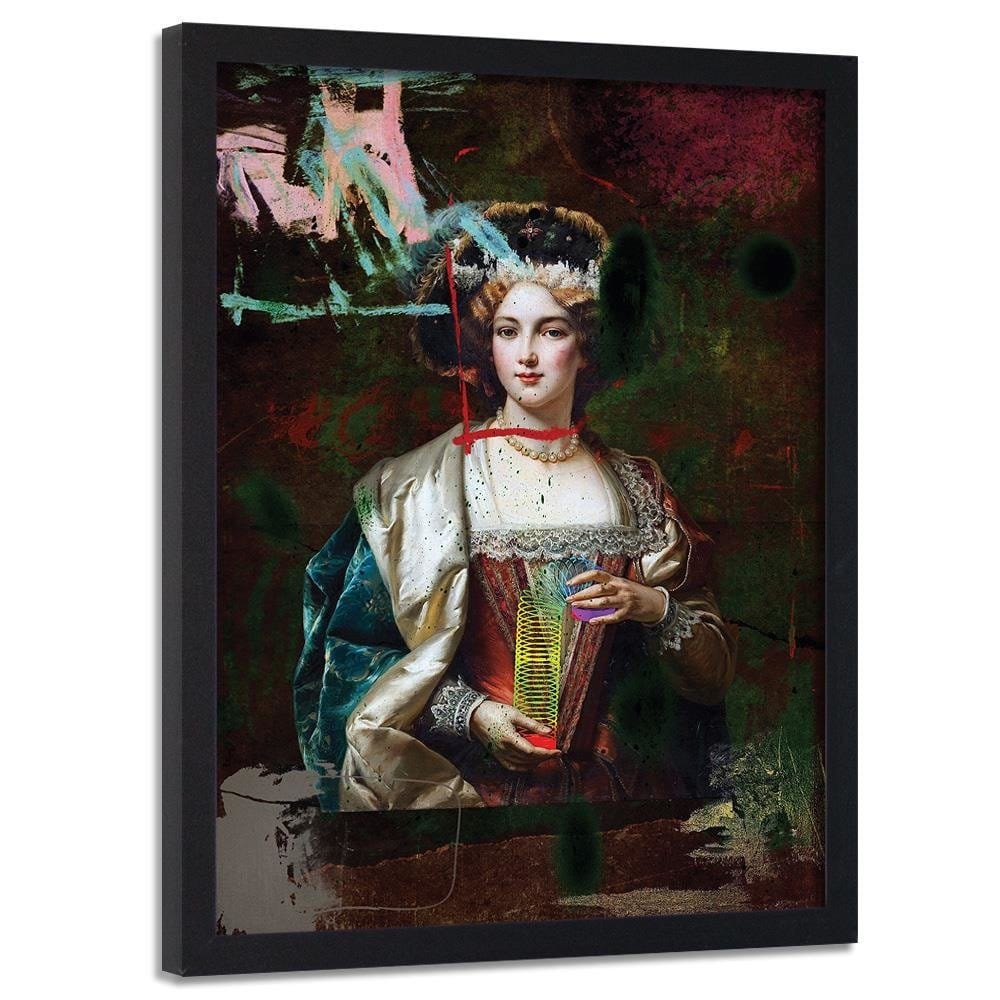 Glezna melnā rāmī - Digital Collage Image Home Trends