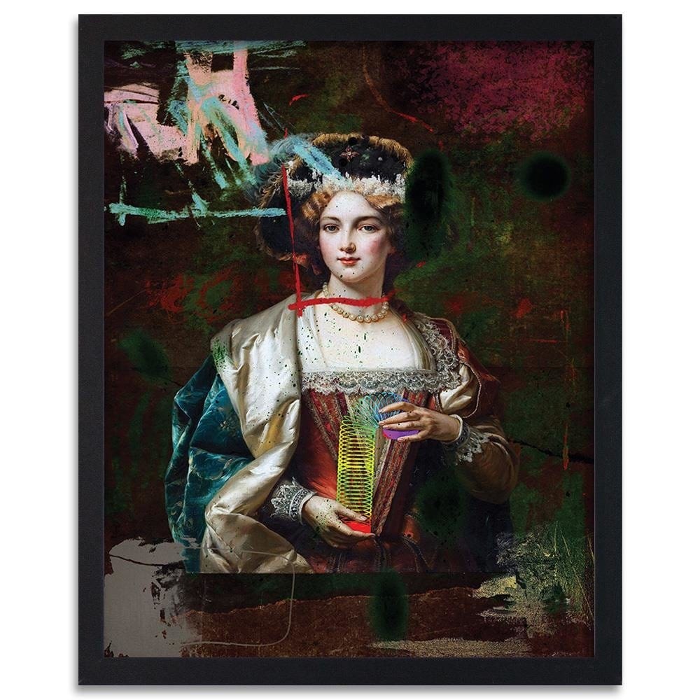 Glezna melnā rāmī - Digital Collage Image Home Trends