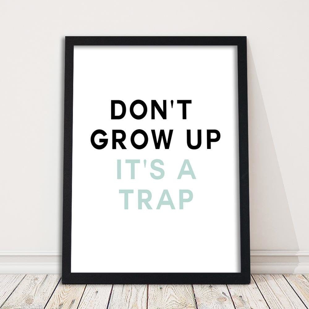 Glezna melnā rāmī - Do Not Grow Up Home Trends