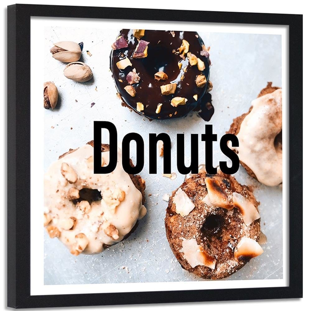 Glezna melnā rāmī - Donuts 2 Home Trends