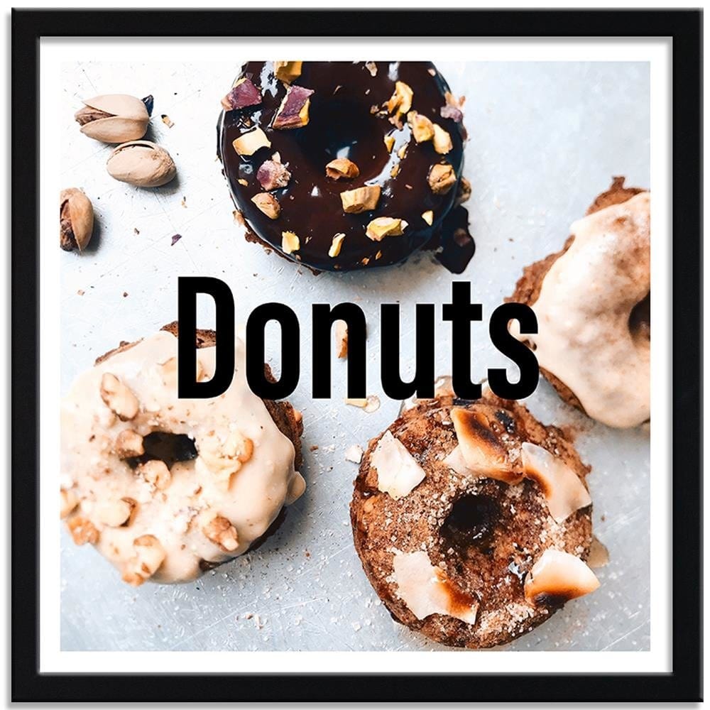 Glezna melnā rāmī - Donuts 2 Home Trends