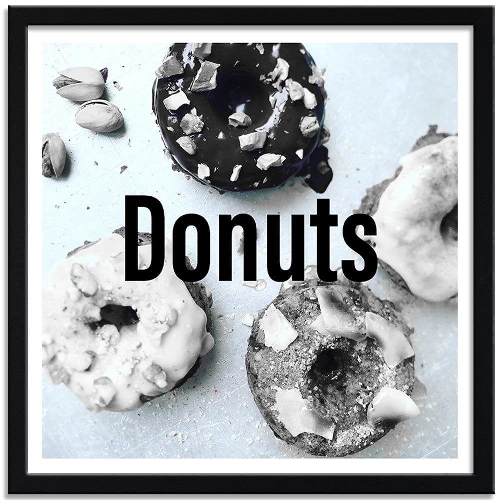 Glezna melnā rāmī - Donuts Home Trends