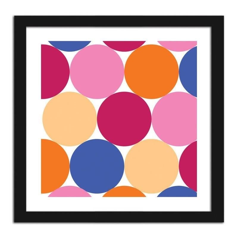Glezna melnā rāmī - Dots 5 Home Trends