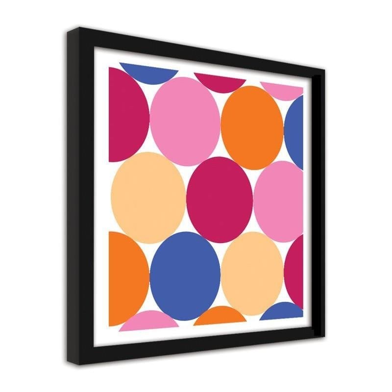 Glezna melnā rāmī - Dots 5 Home Trends