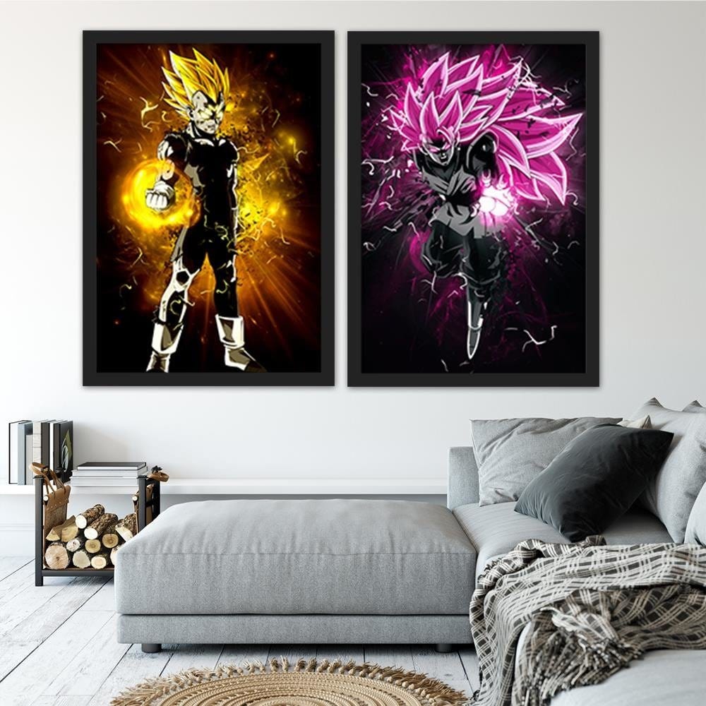 Glezna melnā rāmī - Dragon Ball 2 Home Trends