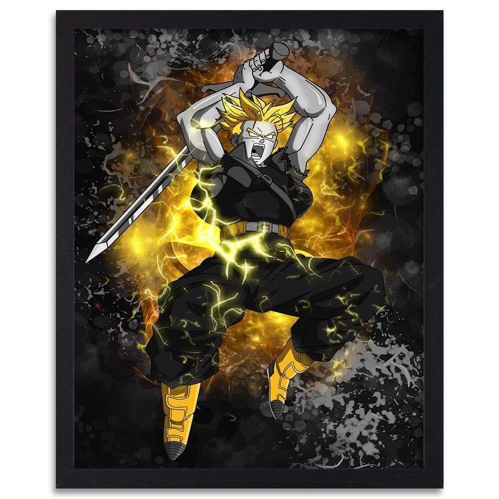 Glezna melnā rāmī - Dragon Ball 3 Home Trends
