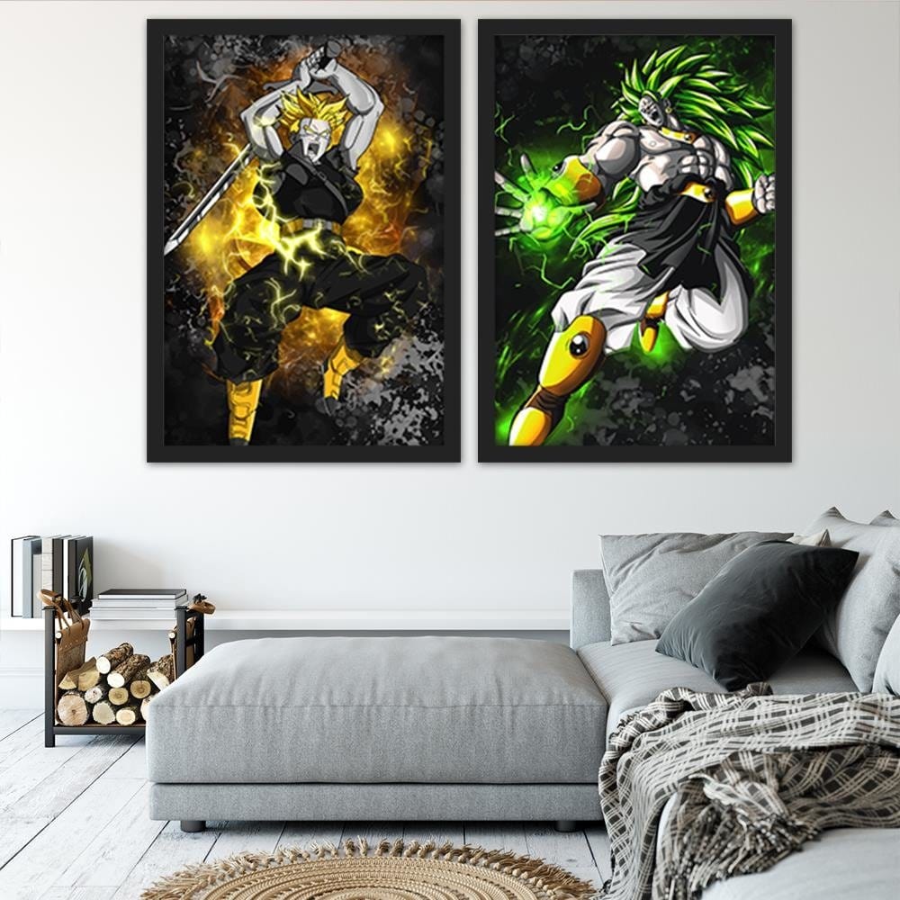 Glezna melnā rāmī - Dragon Ball 3 Home Trends