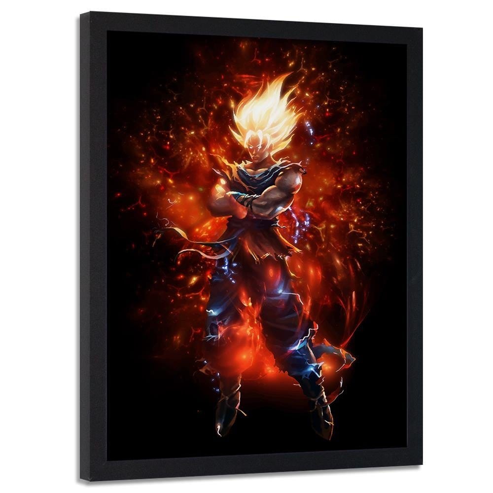 Glezna melnā rāmī - Dragon Ball 5 Home Trends