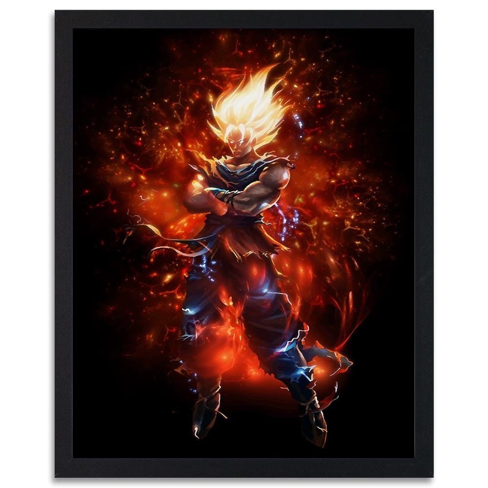 Glezna melnā rāmī - Dragon Ball 5 Home Trends