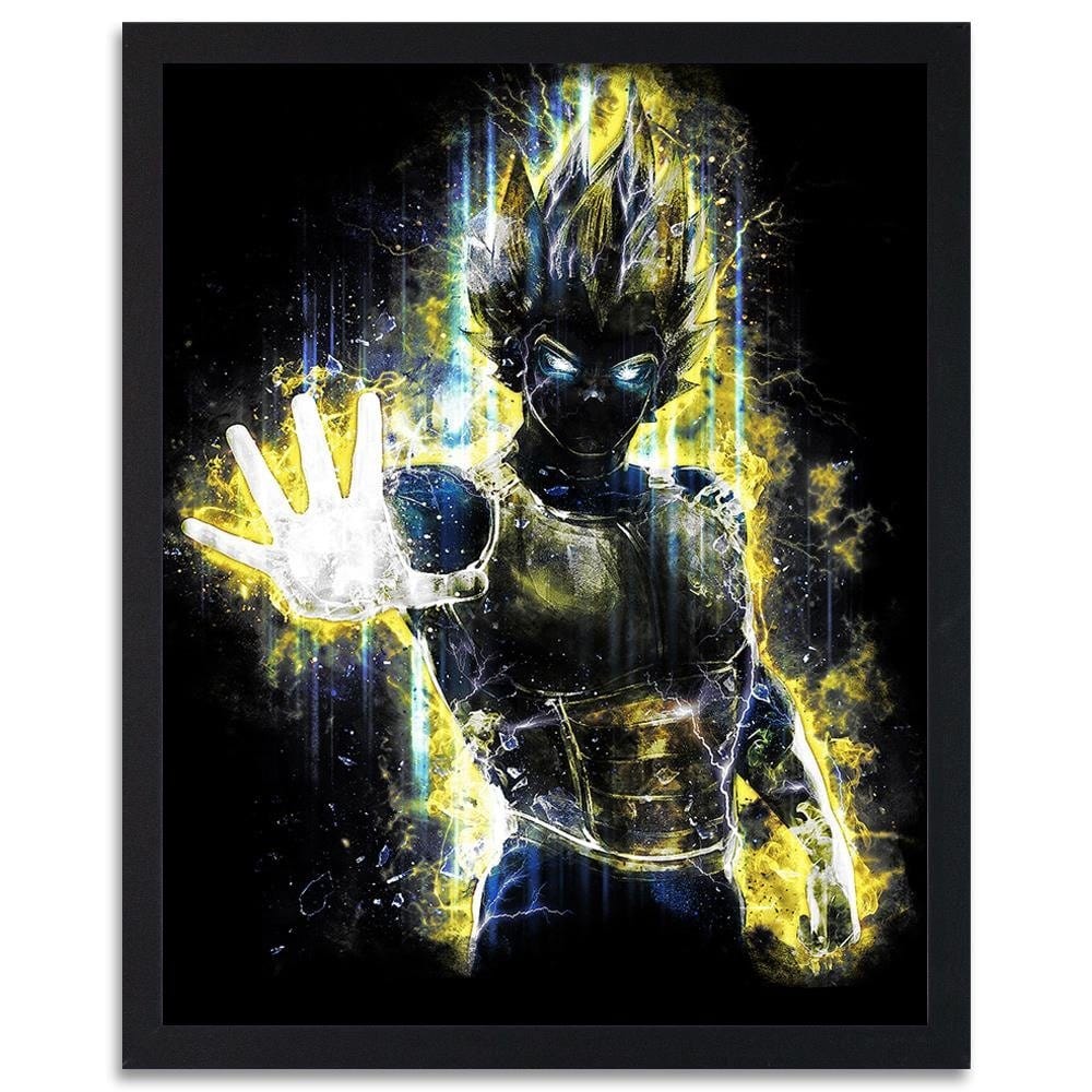 Glezna melnā rāmī - Dragonball Vegeta Home Trends