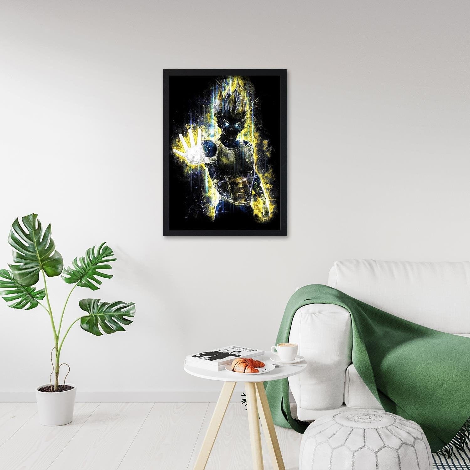 Glezna melnā rāmī - Dragonball Vegeta Home Trends