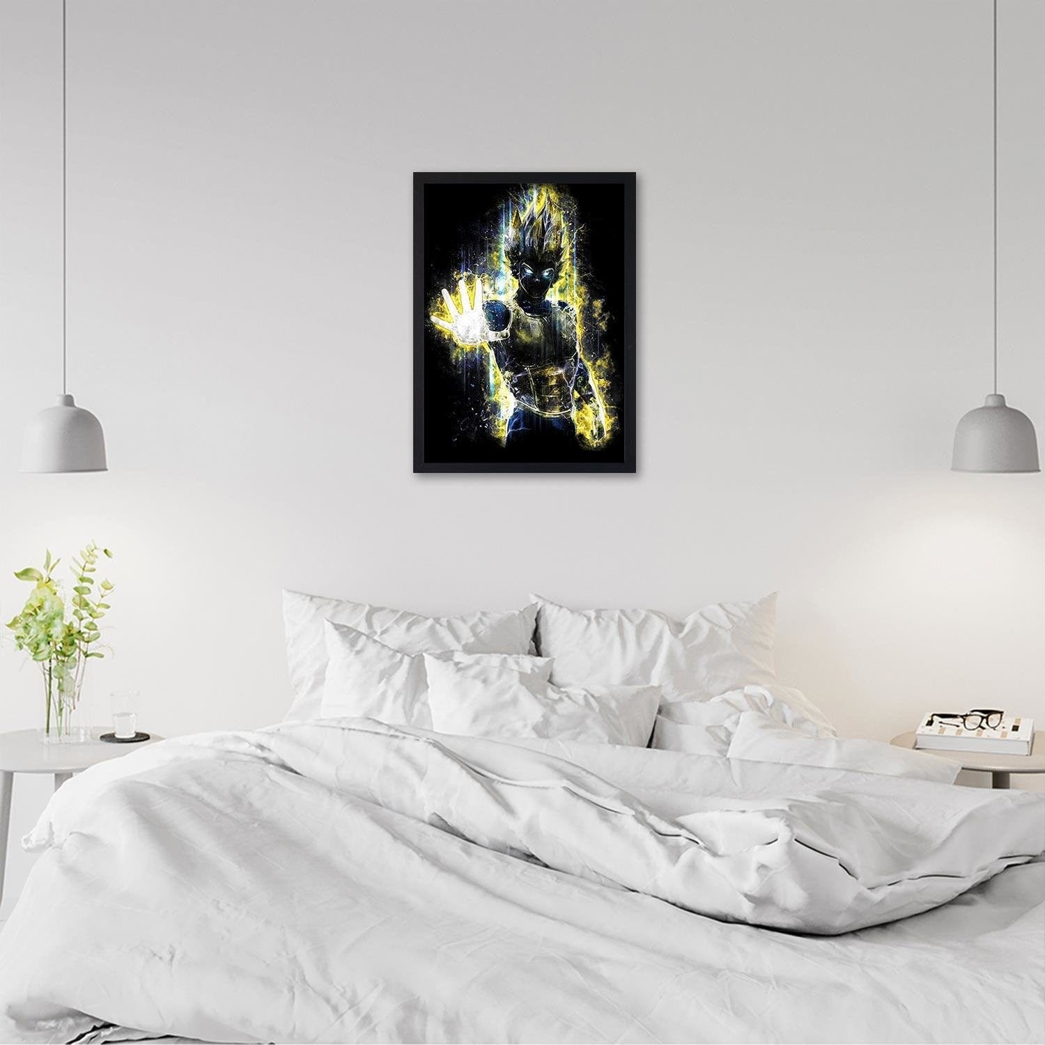 Glezna melnā rāmī - Dragonball Vegeta Home Trends