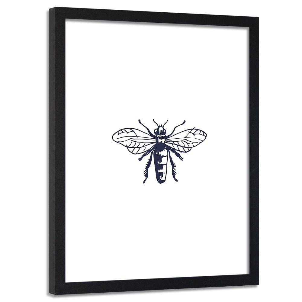 Glezna melnā rāmī - Drawn Wasp Home Trends