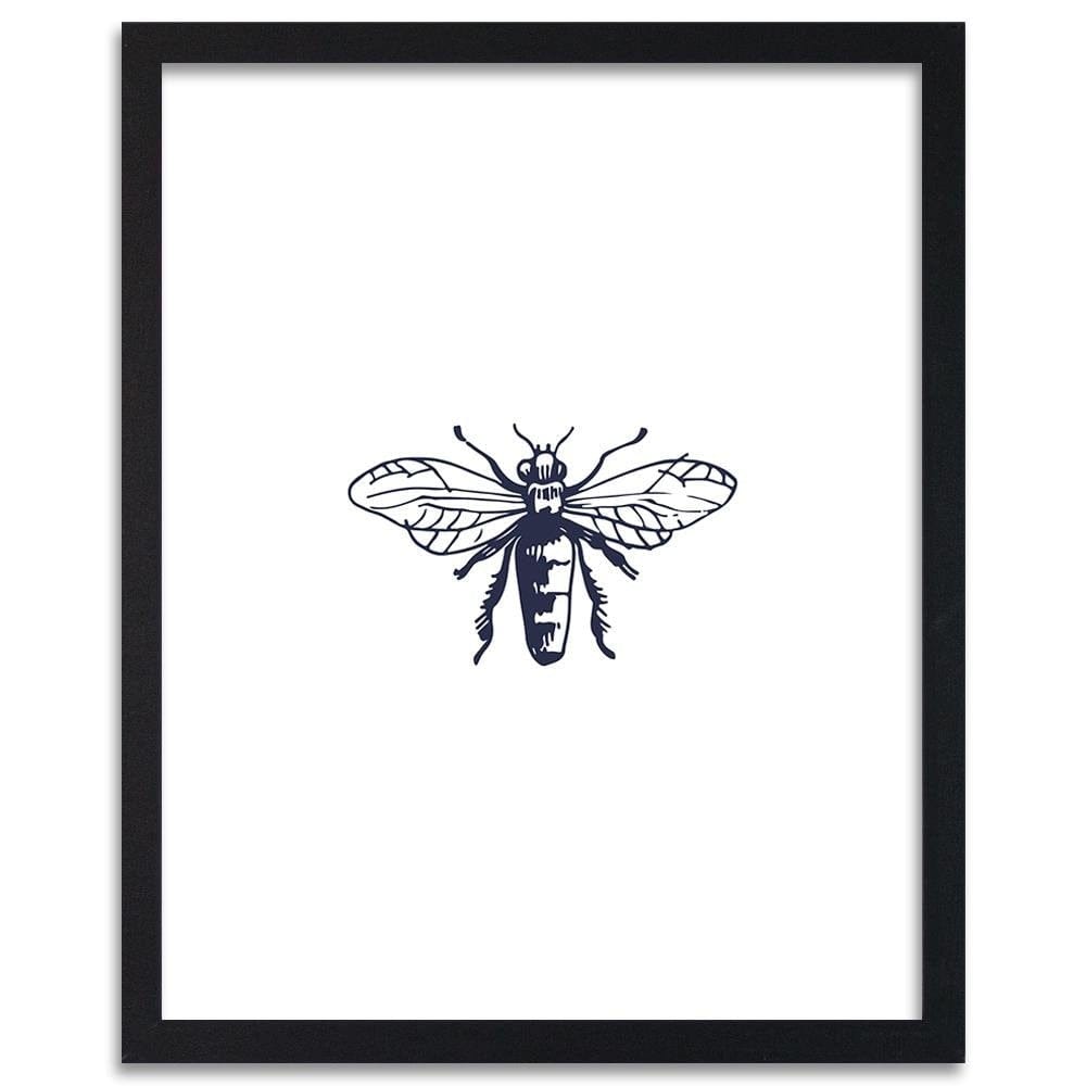Glezna melnā rāmī - Drawn Wasp Home Trends